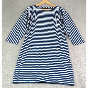 New J Crew Dress Womens Size Small 3/4 Sleeve Front-Pocket Knit Shift Dress